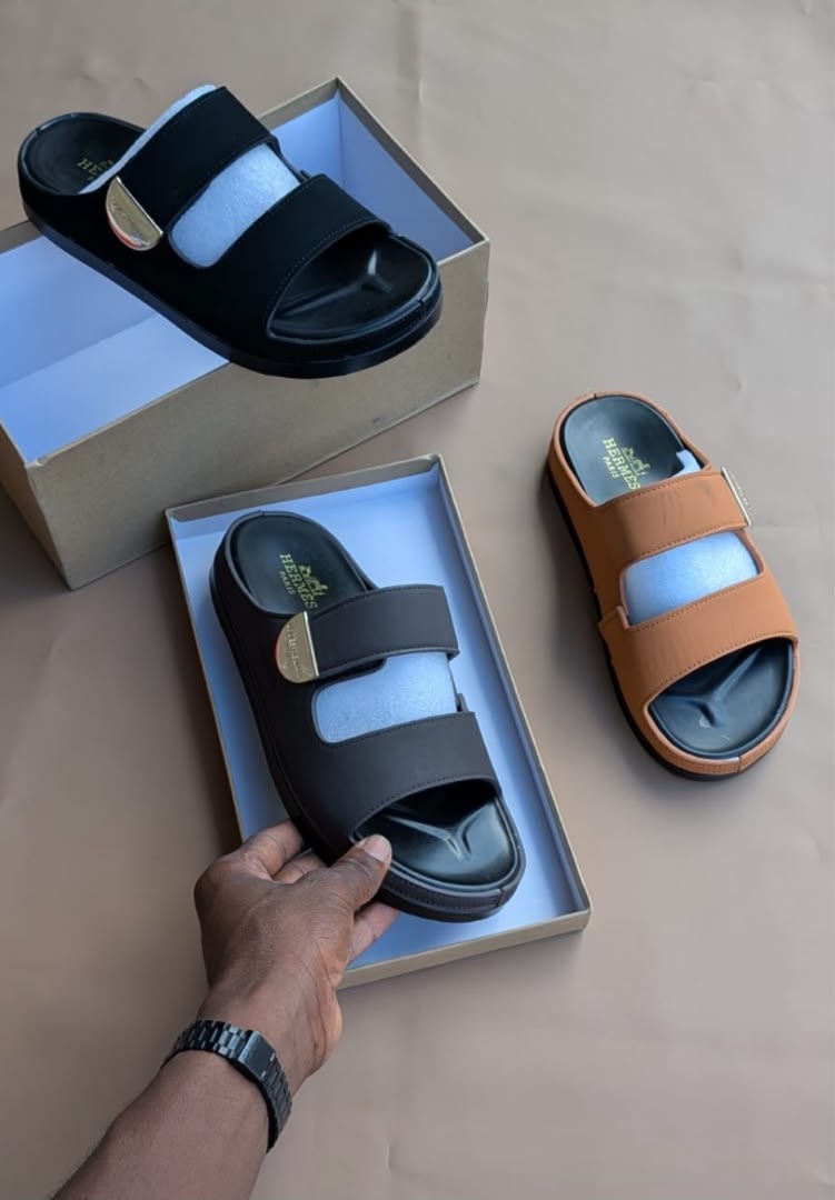 Men’s Premium Double-Strap Casual Slide Sandals